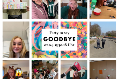 Abschiedsparty - 02.04. 15:30-18 Uhr