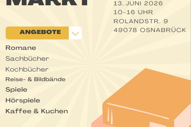 B&uuml;cherflohmarkt am 13. Juni 2026