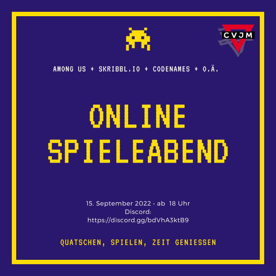 1. Termin für einen Online Spieleabend - 15.09.2022 ab 18 Uhr
