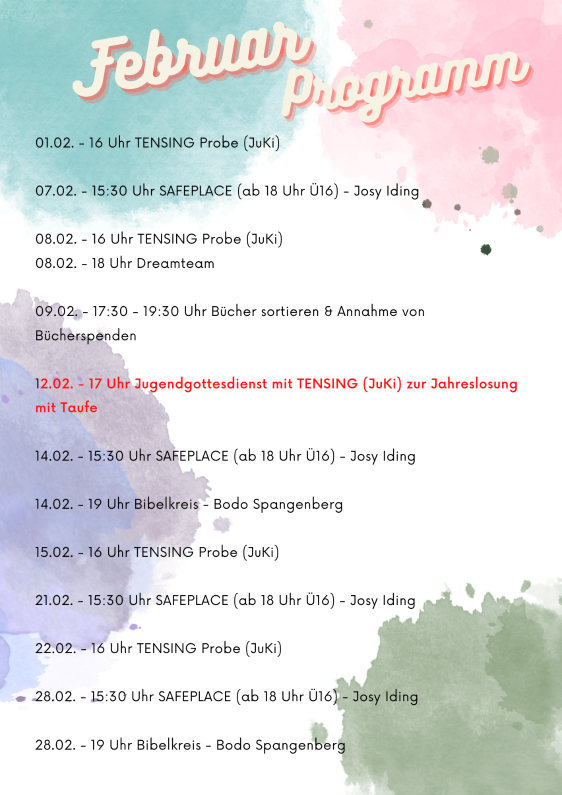 Programm Februar
