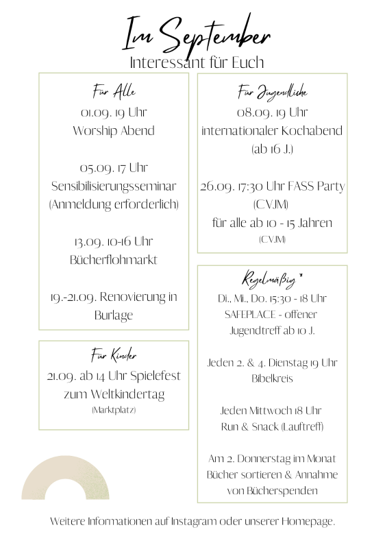 Programm September