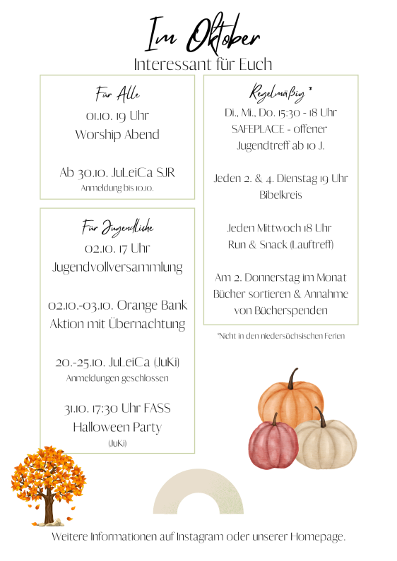 Termine Oktober 2025