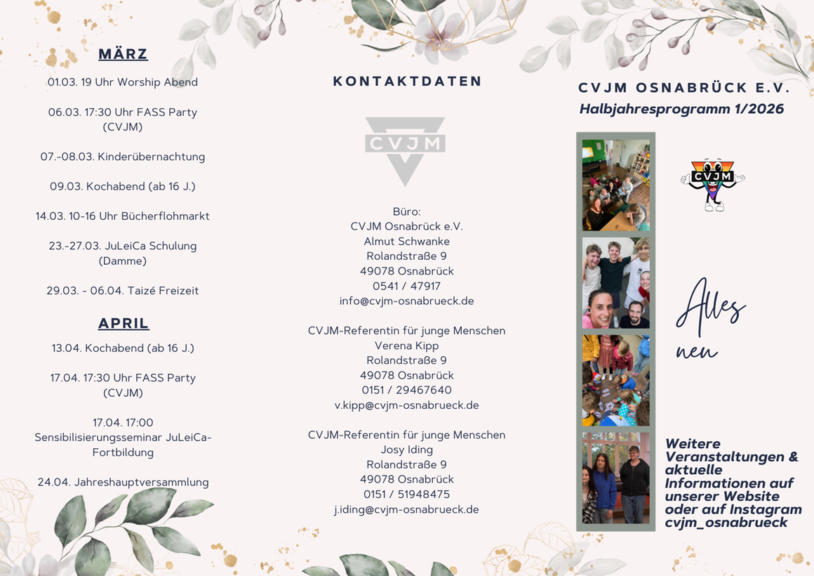 Halbjahresprogramm 1/2026